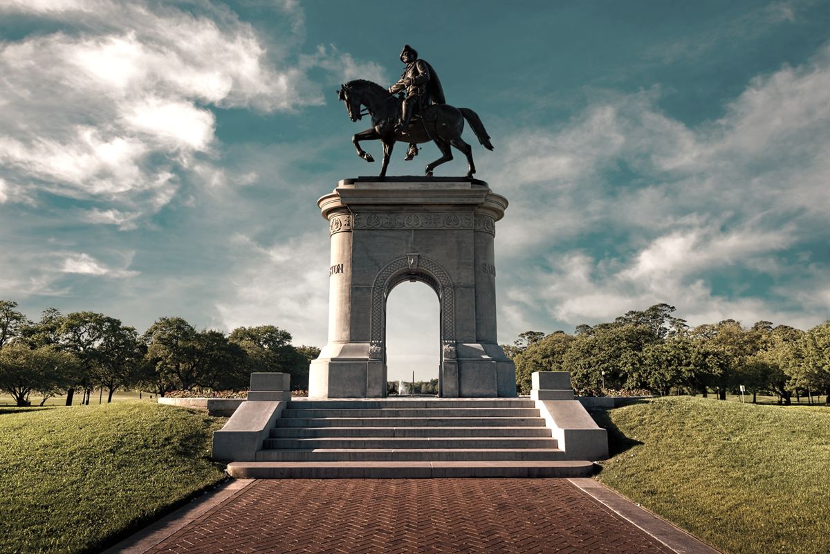 The Sam Houston Monument in Houston